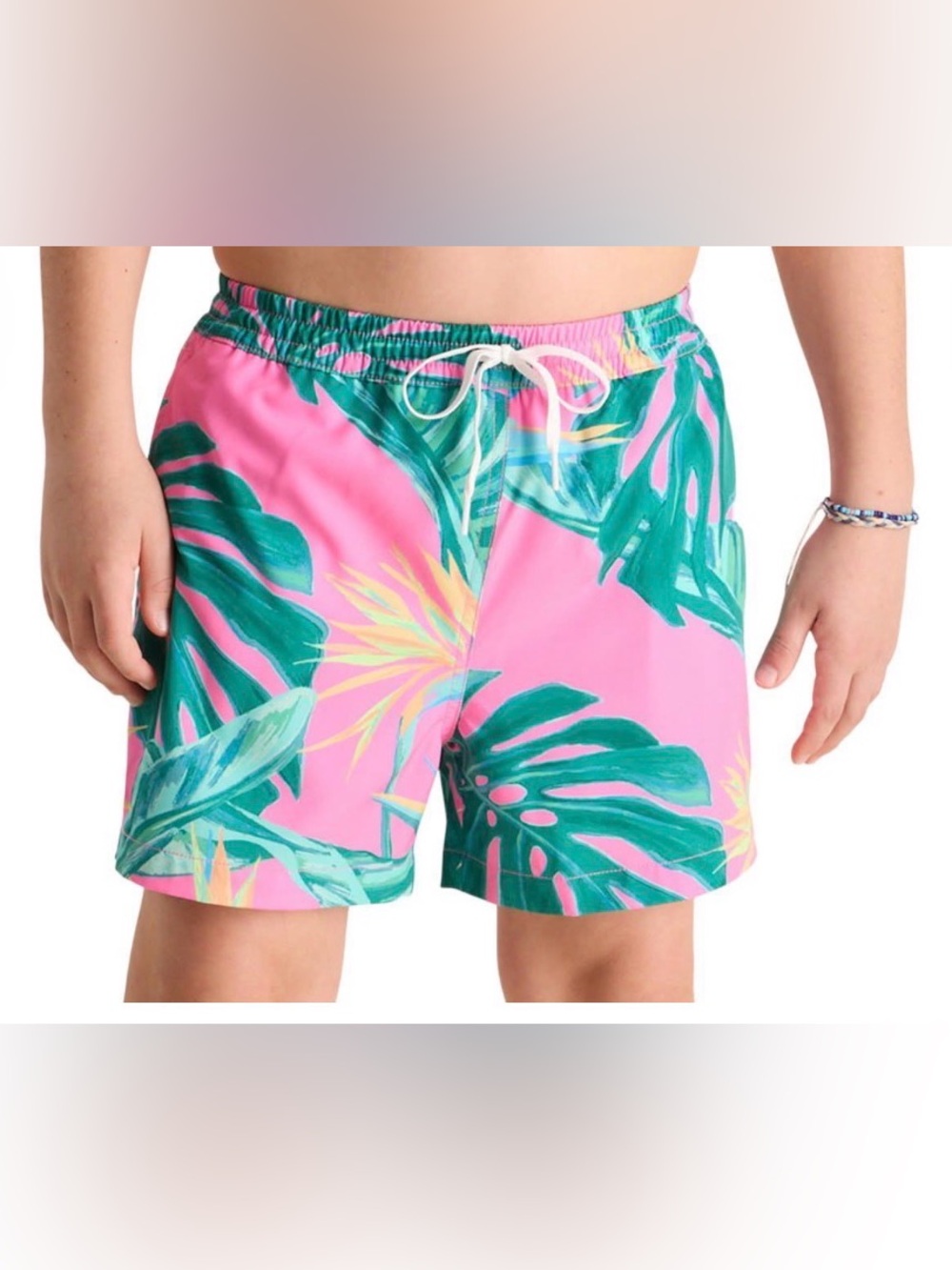 Chubbies Boys Birds of Paradise Classic Swim Trunks Sz M youth 10/12 Summer